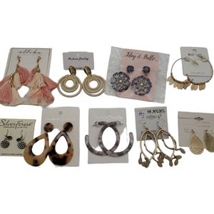 Earring Bundle 9 New Pair for Pierced Ears OS Multi Colors